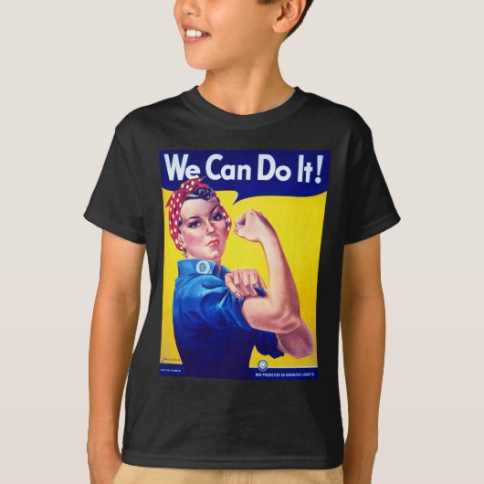 我々はそれを行うことができるリベッターをロージー Tシャツ (正面)