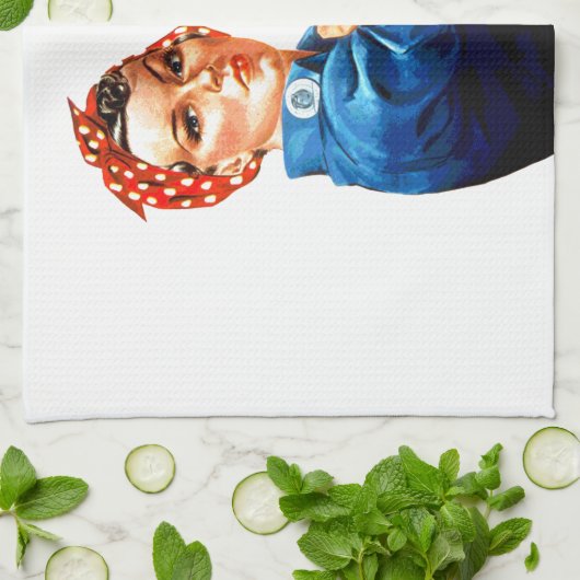 我々はそれを行うことができるリベッターWWIIプロパガンダ キッチンタオル (折り畳み)