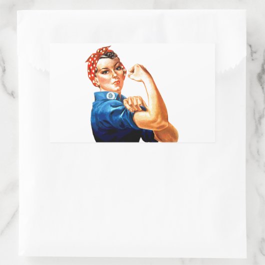 我々はそれを行うことができるリベッターWWIIプロパガンダ 長方形シール (バッグ)