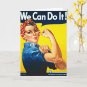 我々はそれを行うことができるリベッターWWII カード (黄色い花)