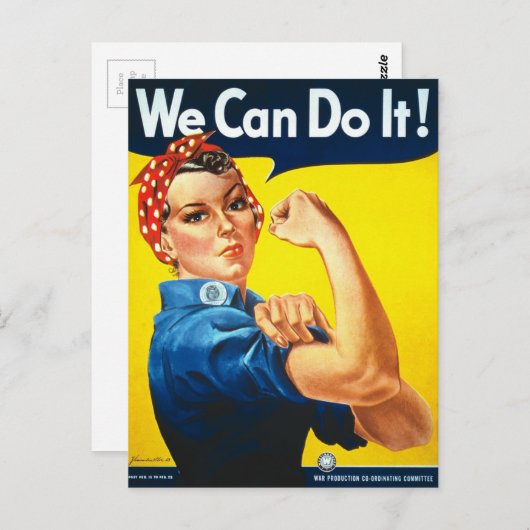 我々はそれを行うことができるリベッターWWII ポストカード (正面/裏面)