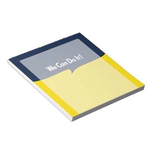 我々はそれを行うことができるロージーの見出し ノートパッド (アングル)