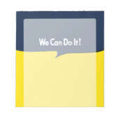 我々はそれを行うことができるロージーの見出し ノートパッド (正面)