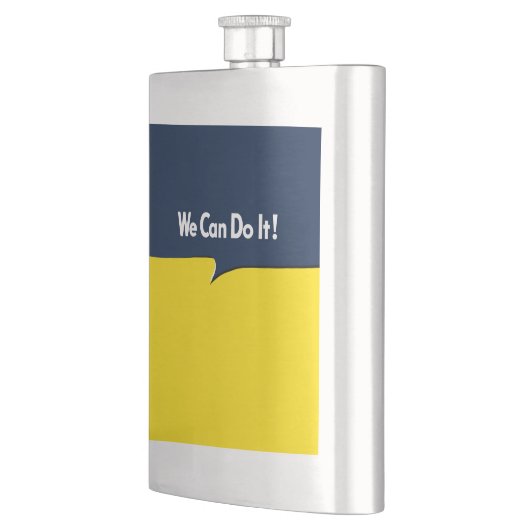 我々はそれを行うことができるロージーの見出し フラスク (左)