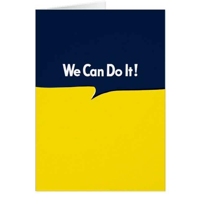 我々はそれを行うことができる (正面)