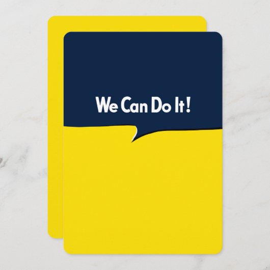 我々はそれを行うことができる (正面/裏面)