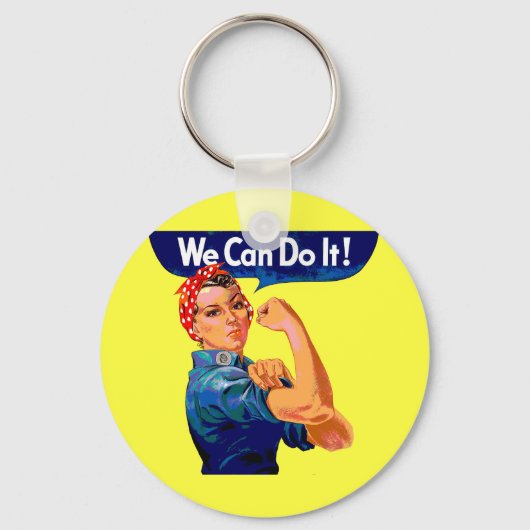 我々はそれを行うことができる – アーやる気を起こさせるト キーホルダー (正面)