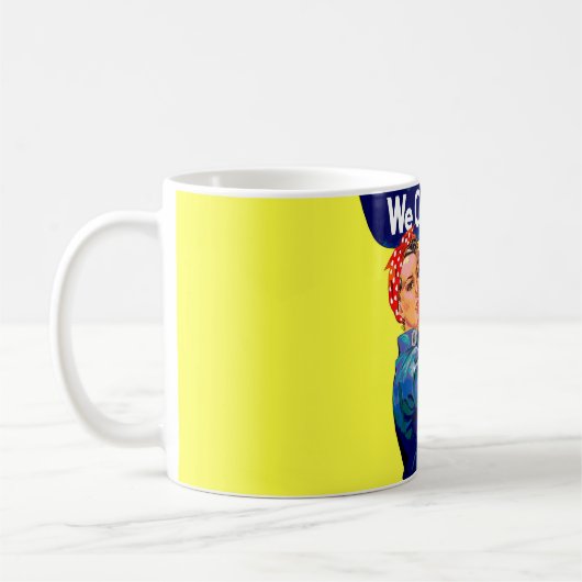 我々はそれを行うことができる – アーやる気を起こさせるト コーヒーマグカップ (左)