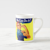 我々はそれを行うことができる – アーやる気を起こさせるト ボーンチャイナマグカップ (右)