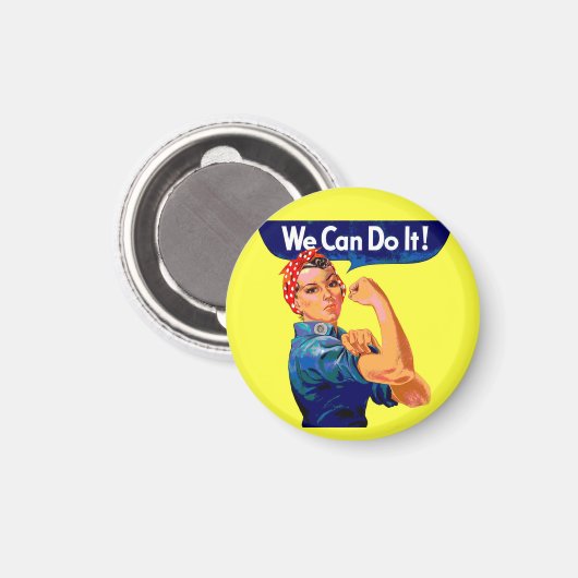 我々はそれを行うことができる – アーやる気を起こさせるト マグネット (正面/裏面)