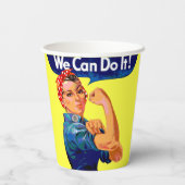 我々はそれを行うことができる – アーやる気を起こさせるト 紙コップ (裏面)