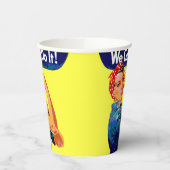 我々はそれを行うことができる – アーやる気を起こさせるト 紙コップ (左)