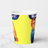 我々はそれを行うことができる – アーやる気を起こさせるト 紙コップ (右)