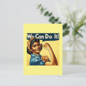 我々はそれを行うことができる – インディアンロージーザ・リベッター ポストカード (スタンド正面)