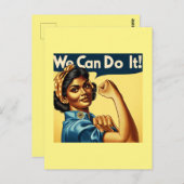 我々はそれを行うことができる – インディアンロージーザ・リベッター ポストカード (正面/裏面)