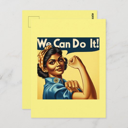 我々はそれを行うことができる – インディアンロージーザ・リベッター ポストカード (正面/裏面)