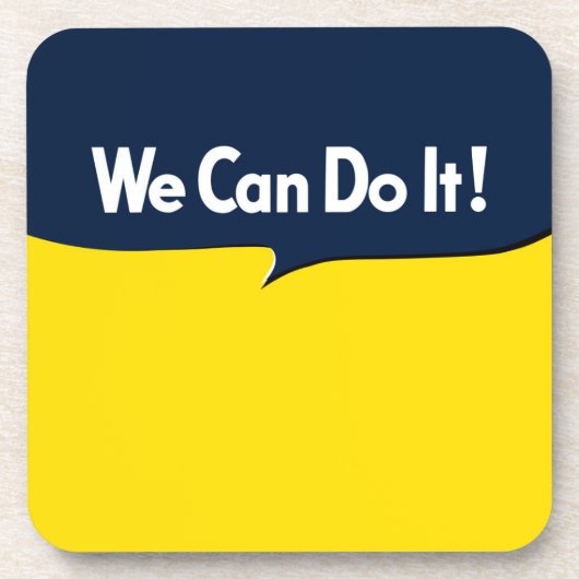 我々はそれを行うことができる コースター (正面)