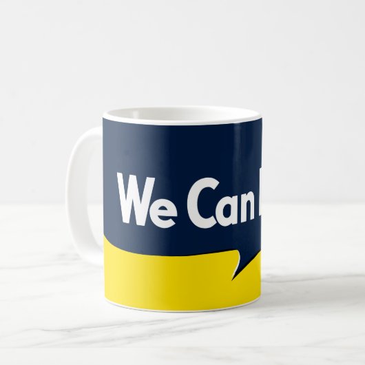 我々はそれを行うことができる コーヒーマグカップ (正面左)