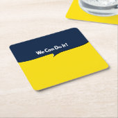 我々はそれを行うことができる スクエアペーパーコースター (アングル)