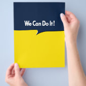 我々はそれを行うことができる チラシ (手)