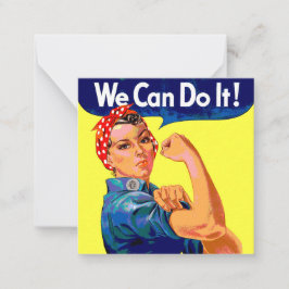 我々はそれを行うことができる ノートカード