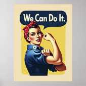 我々はそれを行うことができる | フェミニズム ポスター (正面)