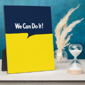 我々はそれを行うことができる フォトプラーク (側面)