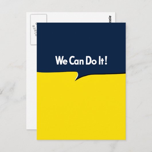 我々はそれを行うことができる ポストカード (正面/裏面)