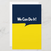 我々はそれを行うことができる 便箋 (正面/裏面)