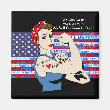 我々はそれを行うことができる、我々は、愛国的な女性の磁石