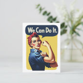 我々はそれを行うことができる | 有名なフェミニズム ポストカード (スタンド正面)