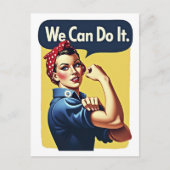 我々はそれを行うことができる | 有名なフェミニズム ポストカード (正面)