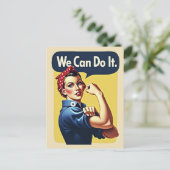 我々はそれを行うことができる | 有名なフェミニズム ポストカード (スタンド正面)