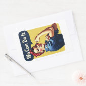 我々はそれを行うことができる | 有名なフェミニズム 長方形シール (封筒)