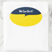 我々はそれを行うことができる 楕円形シール (バッグ)