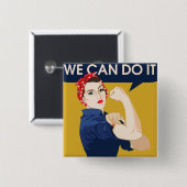 我々はそれを行うことができる 缶バッジ (正面&裏面)