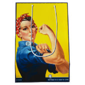 我々はそれを行うことができるRosie the Riveter ミディアムペーパーバッグ (裏面)