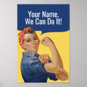 我々はそれを行うカスタムことができるRosie The Riveter Feminist ポスター (正面)