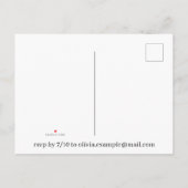 我々はそれを行う – 牧草地キスをするでカップル インビテーションポストカード (裏面)