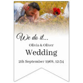 我々はそれを行う – 牧草地キスをするでカップル バンティングフラッグ (第3の旗)