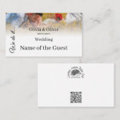 我々はそれを行う – 牧草地キスをするでカップル プレイスカード (正面/裏面)