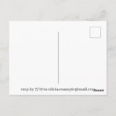 我々はそれを行う – 牧草地キスをするでカップル ポストカード (裏面)