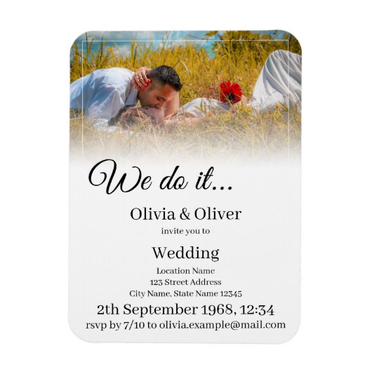 我々はそれを行う – 牧草地キスをするでカップル マグネット (縦)