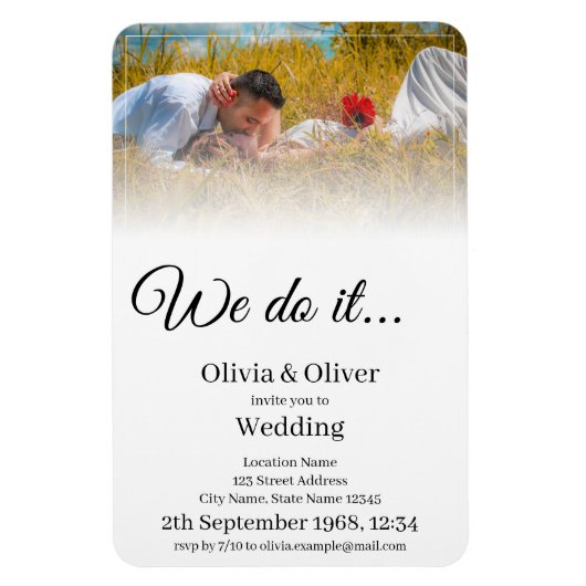 我々はそれを行う – 牧草地キスをするでカップル マグネット (縦)