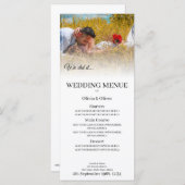 我々はそれを行う – 牧草地キスをするでカップル メニュー (正面/裏面)