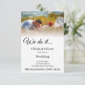 我々はそれを行う – 牧草地キスをするでカップル 出欠カード (スタンド正面)