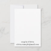 我々はそれを行う – 牧草地キスをするでカップル 出欠カード (裏面)