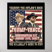 我々はそれを違法行為と丘の上のトランプのvanceをした ポスター (正面)