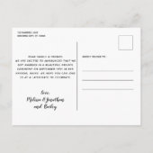 我々はたった今結婚しました犬結婚の駆け落ち 案内ポストカード (裏面)