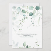 我々はっきりしたはポストの植物学結婚の発表を逃れた セーブザデート (裏面)